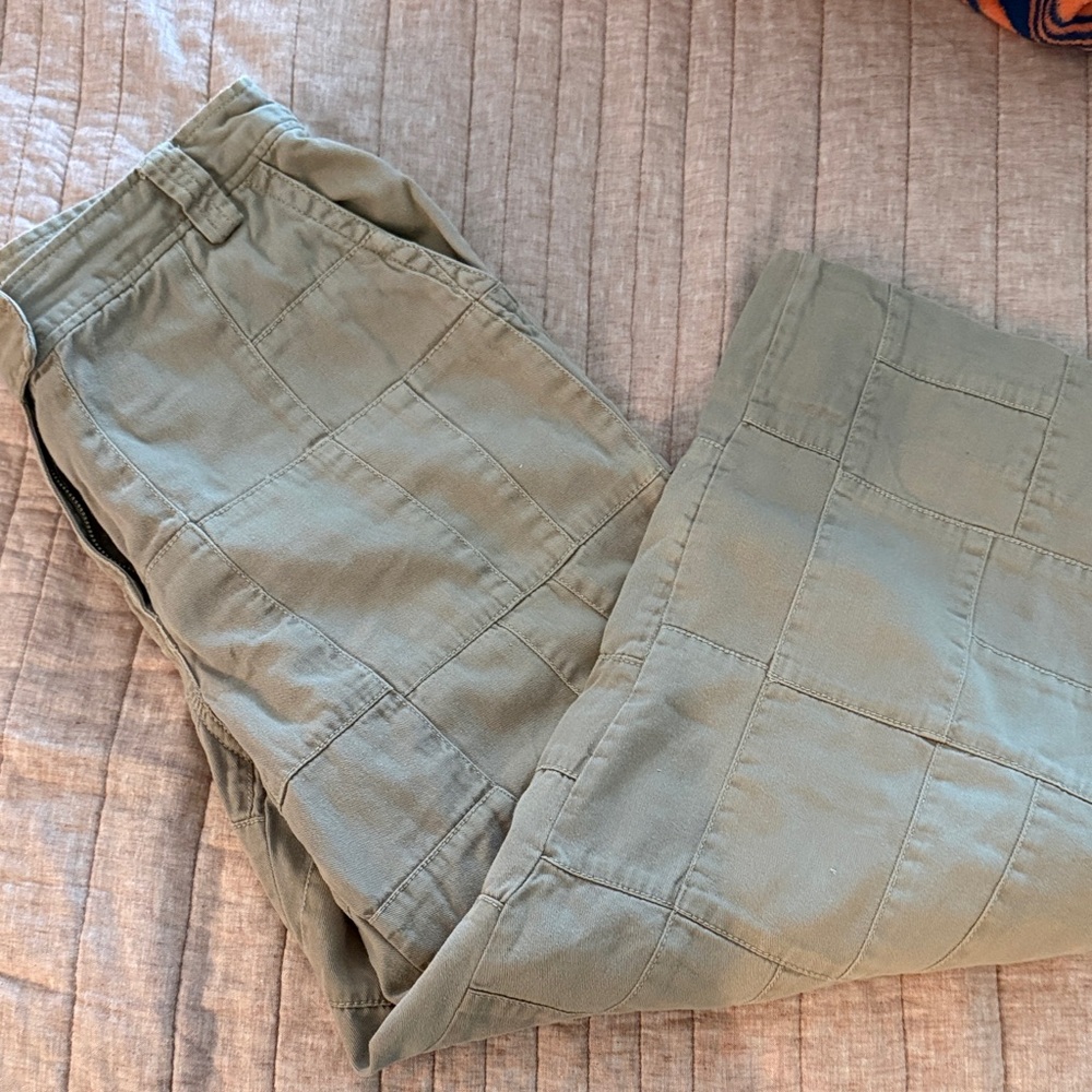 Jcrew vintage patchwork cropped Pants- size 8